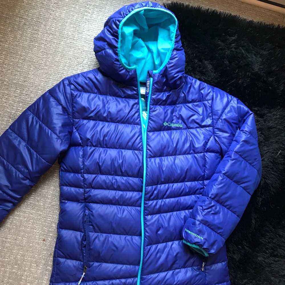 BARELY WORN Columbia turbodown 550 girls coat